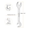 Unique Bargains 30Cr13 Stainless Steel Auto Repairs Home Projects Thin Double Open-End Wrench - 2 of 4