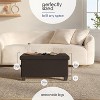 StorageBud Storage Ottoman for Bedroom End of Bed, Faux Leather Storage Bench, Large Storage Ottoman Bench, Entryway Bench with Storage - 4 of 4