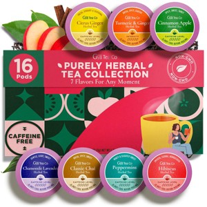 Gya Tea Co Christmas Tea Pod Collection Gift Set (16 Count) - Different Flavors Assorted Variety Pack - 1 of 4