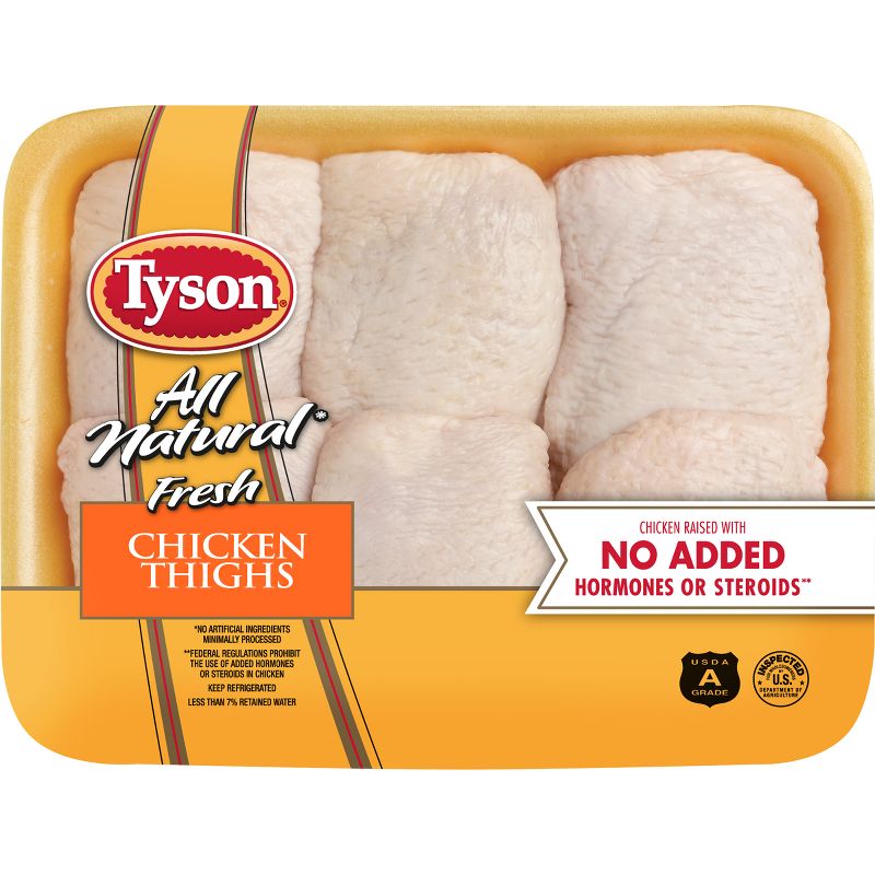 Tyson Bone-In Chicken Thighs - 1.58-2.69 lbs - price per lb, 1 of 4