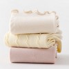Anna-Kaci Women's 3 Pairs Ruffled Ankle Socks with Scalloped Trim and Soft Knit Fabric - Pastel - 2 of 4