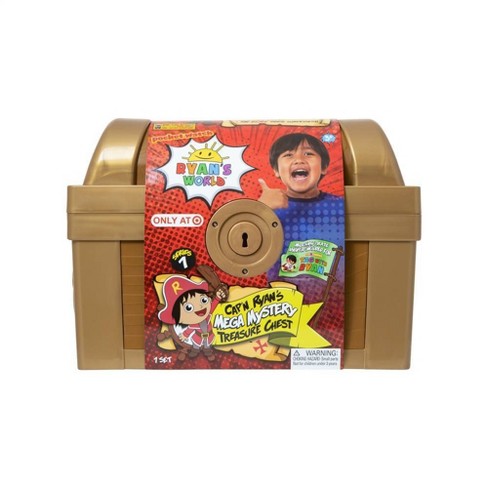 Ryan S World Mega Mystery Treasure Chest Target - 1 cajita roblox series 5 mystery pack gold cube original