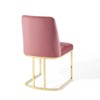 Modway Amplify Sled Base Performance Velvet Dining Chairs - Set of 2 - 4 of 4