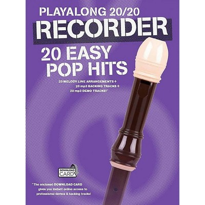 Music Sales Playalong 20/20 Recorder - 20 Easy Pop Hits (Book/Audio)