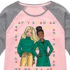 Girls' Barbie Holidays & Christmas  - Light Pink/Ath Hea - X-Large - 2 of 4