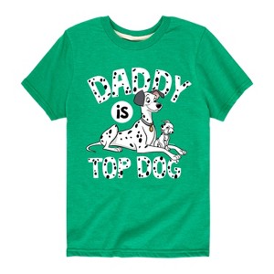 Boys' - 101 Dalmatians - Daddy Is Top Dog Short Sleeve Graphic T-Shirt - 1 of 4