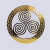 Slickblue Celtic Metal Wall Art – 12" Round Hanging Decor in 8 Irish Designs & 4 Finish Options for Home - 2 of 4