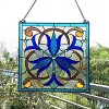 Chloe Lighting Bell-Flower Victorian-Style Stained Glass Window Panel 16" Tall - 3 of 4