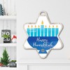 Happy Hanukkah Menorah III Hanging Ornament Artboard - 2 of 2