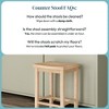 Now Furniture 24" Counter Stool, Wooden Backless Bar Height Kitchen Stool - 4 of 4