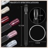 Saviland Pro Salon 150PC C-Curve Optical Display System - Clear Nail Swatches w/Rings for Polish Artistry Reference. (Size: 150 Count) - 2 of 4