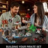 Medieval Pirate Wharf House Construction Model Toy Home Decor for Adults Teens Boys  1502 PCS - 3 of 4