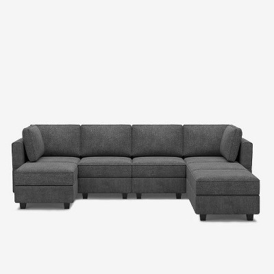 Belffin Modular Terry Sofa with Storage Seat (7 Seats + 6 Sides)
