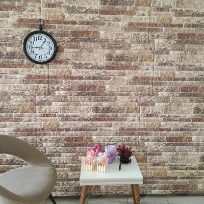 VidaXL 3D Wall Panels with Multicolor Brick Design 10 pcs EPS
