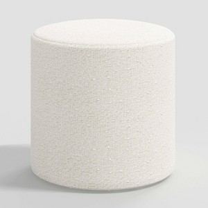 Round Thalia Ottoman in Boucle - Threshold™ - 1 of 4