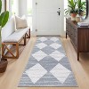 Machine Washable Checkered Rug - Non-Slip, Stain-Resistant, No-Shedding for Dining, Living Room, Bedroom - Easy Clean High Traffic Area Rug - 4 of 4
