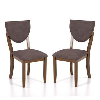 Set of 2 Raven Padded Seat Side Chair Walnut - HOMES: Inside + Out