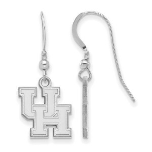 Black Bow Jewelry Sterling Silver Houston Cougars NCAA Dangle Earrings - 1 of 3