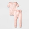 Toddler Girls' 2pc Smooth Jersey Snug Fit Pajama Set - Cloud Island™ - 2 of 4