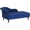 Whizmax Modern Armless Chaise Lounge with Solid Wood Legs, Upholstered Sofa Recliner Lounge Chair for Bedroom Living Room Office Room - 2 of 4