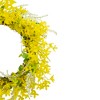 Northlight Forsythia and Leaves Artificial Floral Spring Wreath, Yellow - 22-Inch - 3 of 4