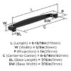 Amerock Franklin 6-5/16 Inch Center-to-Center Pull for Cabinets, Drawers, and Furniture - 4 of 4