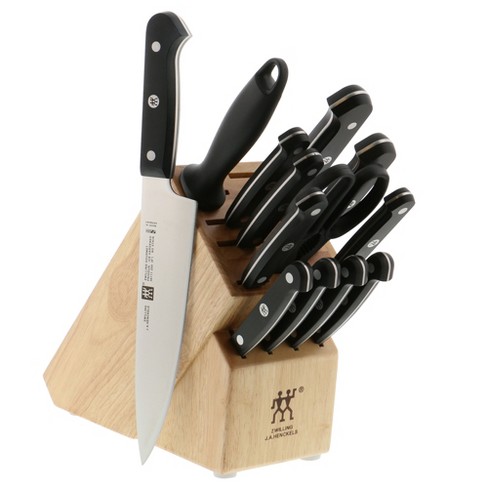 Zwilling Twin Signature 15-Piece Self-Sharpening Knife Block Set - Natural