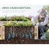 AMERLIFE 12x12x2 FT Wooden Raised Garden Bed, H-Shaped Double-Layer Planter, 180 Cu. Ft Capacity - 2 of 4