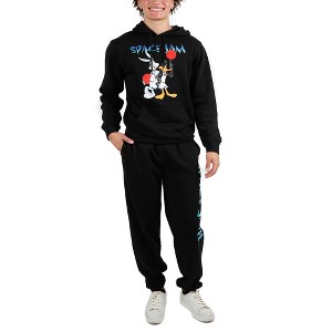 Space Jam Black Hoodie & Sweatpant Combo - 1 of 2