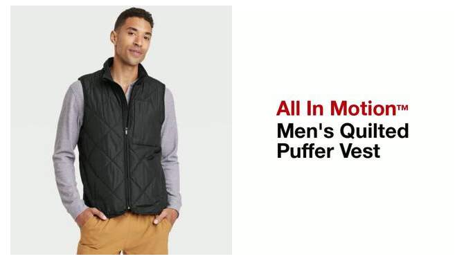 Men's Quilted Puffer Vest - All In Motion™, 2 of 5, play video