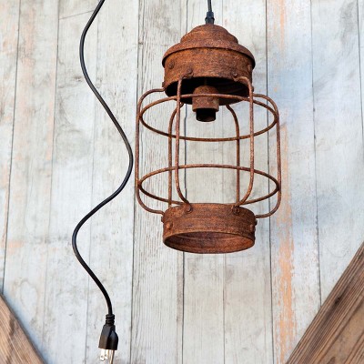 Park Hill Collection Salvaged Lantern Hanging Light Fixture