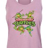 Women's - Teenage Mutant Ninja Turtles - Donnie, Mikey, Raph, and Leo Logo Graphic Racerback Tank - 2 of 4