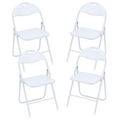 Whizmax Folding Chairs, Outdoor & Indoor Event Portable Metal Folding Chairs with Cushion, Non-Slip Feet Pads Stackable Chairs