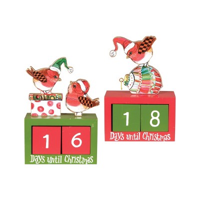 C&F Home Christmas Calendar Decor A/2