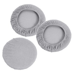 Unique Bargains Round Washable Elastic Bar Seat Cover for Dia 11"-16" Chair 3 Pcs - 1 of 4