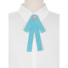 Elerevyo Women's Pre-Tied Ribbon Elegant Brooch Pin Bow Tie - 4 of 4