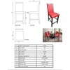 Kings Brand Furniture Arecibo Furniture Counter Parsons Dining Chairs, Set of 2 - 4 of 4