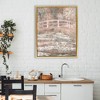 Stupell Industries Peach Impressionist Bridge Floating Frame Canvas Art, Gold, 25" x 31" - 3 of 4