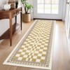 Modern Stripe Geometric Area Rugs Washable Soft Rug for Living Room Thin Low Pile Non Slip Stain Resistant Carpet for Bedroom Office - 4 of 4