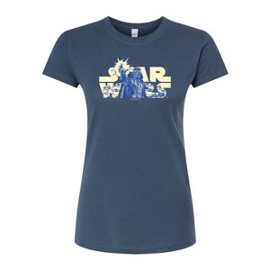 Women's - Star Wars - Logo Empire Fitted Graphic T-Shirt - 1 of 2