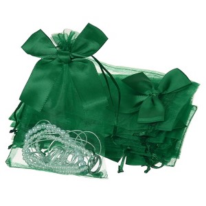 Unique Bargains Drawstring Jewelry Candy Candle Wrap Organza Bow Gift Bags 20 Pcs - 1 of 4