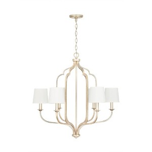 Capital Lighting Ophelia 6 - Light Chandelier in  Winter Gold - 1 of 4