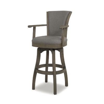 NicBex Dining Chairs Bar Stool Swivel Bar Height Chairs with Armrests, for Dining Room, Home Bar,