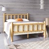 Queen Size Log Bed with Headboard and Footboard for Bedroom - 4 of 4
