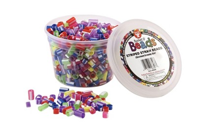Hygloss Striped Straw Bead, Assorted Colors, Pack Of 1000 : Target