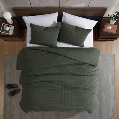 Forest Green King Microfiber Reversible Comforter Set