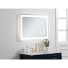 Elegant Lighting Lux 27in x 36in Hardwired LED mirror with magnifier and color changing temperature 3000K/4200K/6000K - 4 of 4