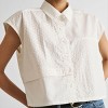 Reistor Women's Embroidered Panel Crop Top - 4 of 4