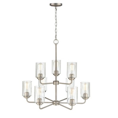 Millennium Lighting Moven 9 - Light Chandelier in  Satin Nickel