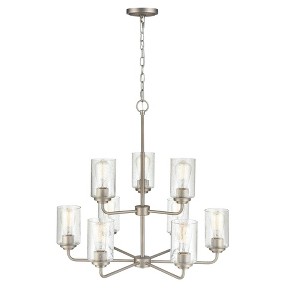 Millennium Lighting Moven 9 - Light Chandelier in  Satin Nickel - 1 of 2